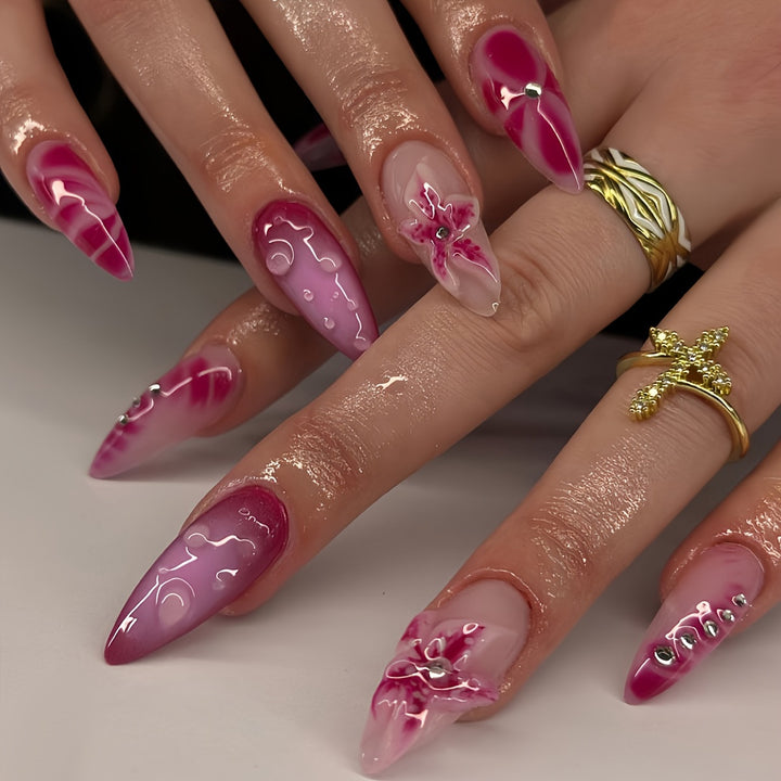 Decorative Press-On Nail Set Stornfield
