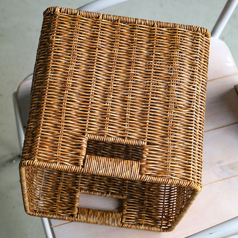 Handwoven Rustic Storage Cube Stornfield