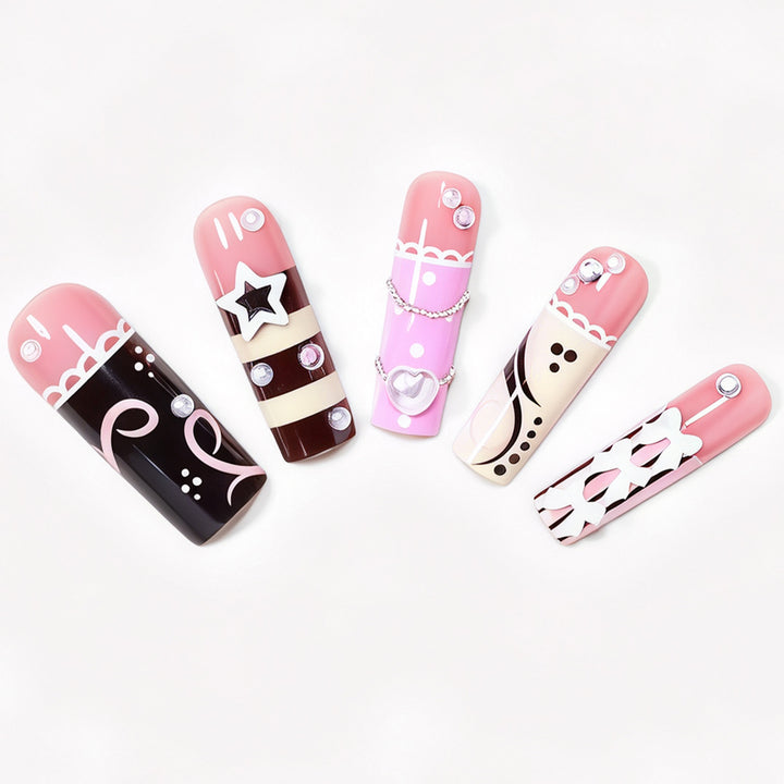 Artistic Statement Press-On Nail Design Stornfield