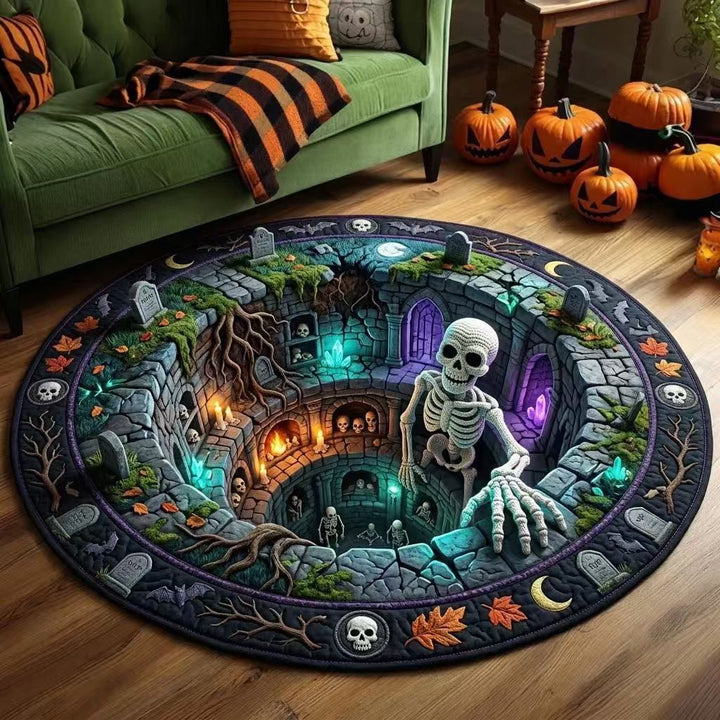 3D Pumpkin Themed Area Rug