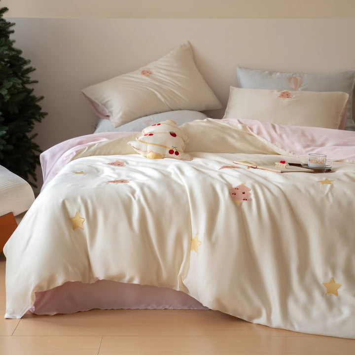 Cozy Cartoon-Themed Bedding Set