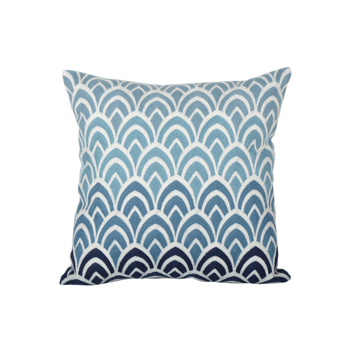 Cushion with artistic starfish pattern