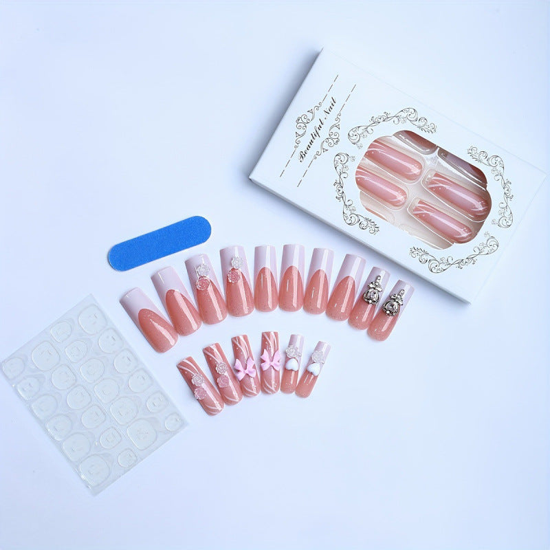 Decorative Luxury Press-On Nail Set Stornfield