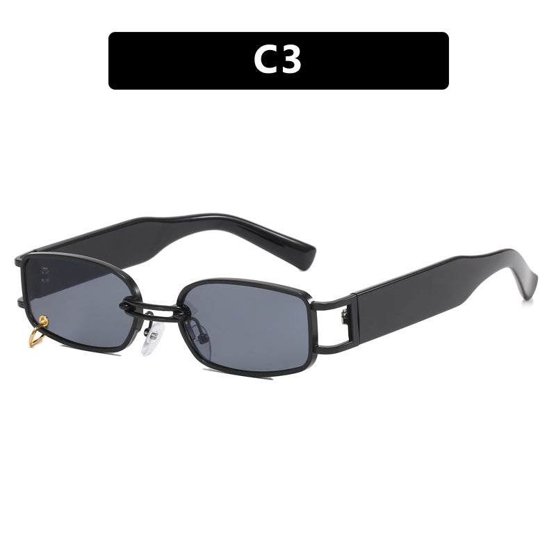 Women's fashionable sunglasses with innovative rectangular design and elegant metal accents Stornfield