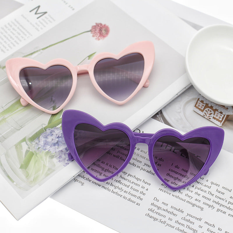 Women's Heart-Shaped Sunglasses with Glittering Frame Stornfield