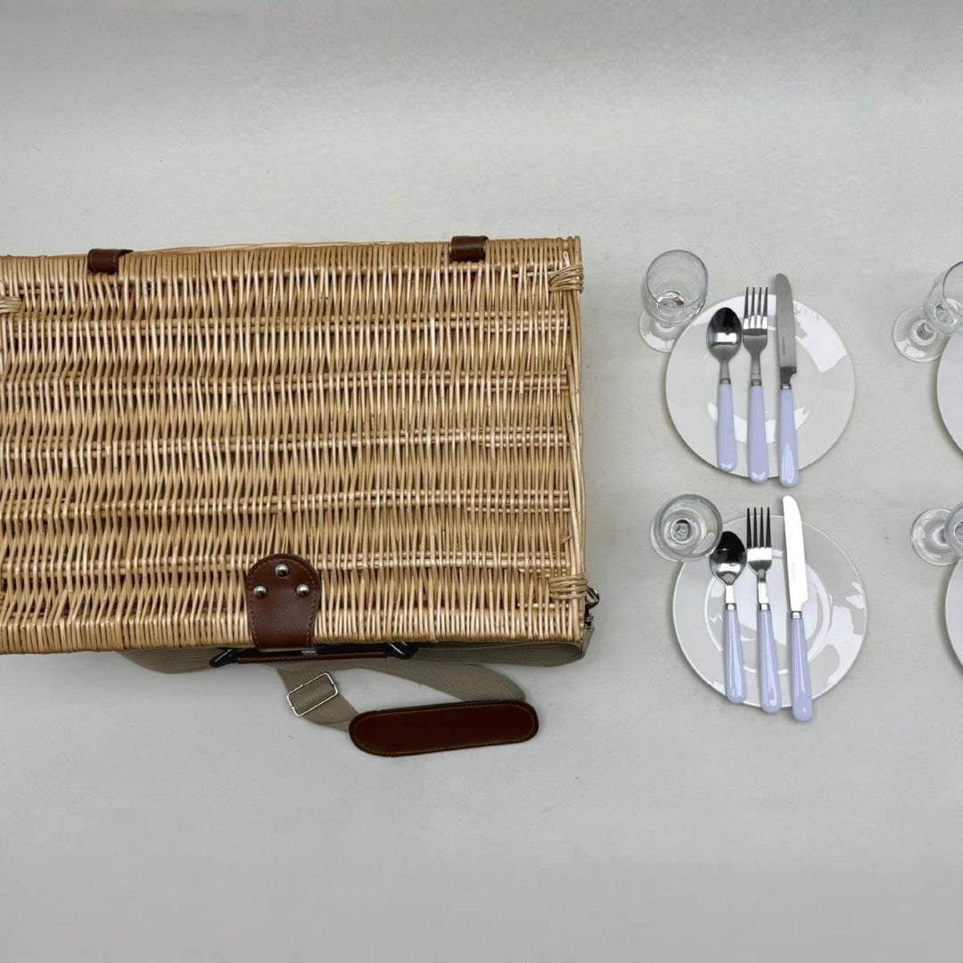 Women's picnic basket with elegant dish set Stornfield