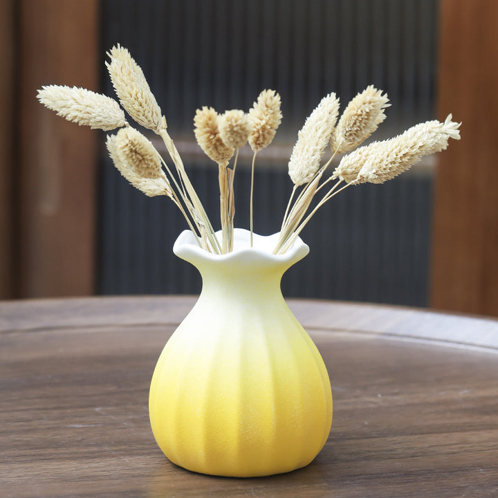 Geometric Faceted Ceramic Flower Vase Stornfeild