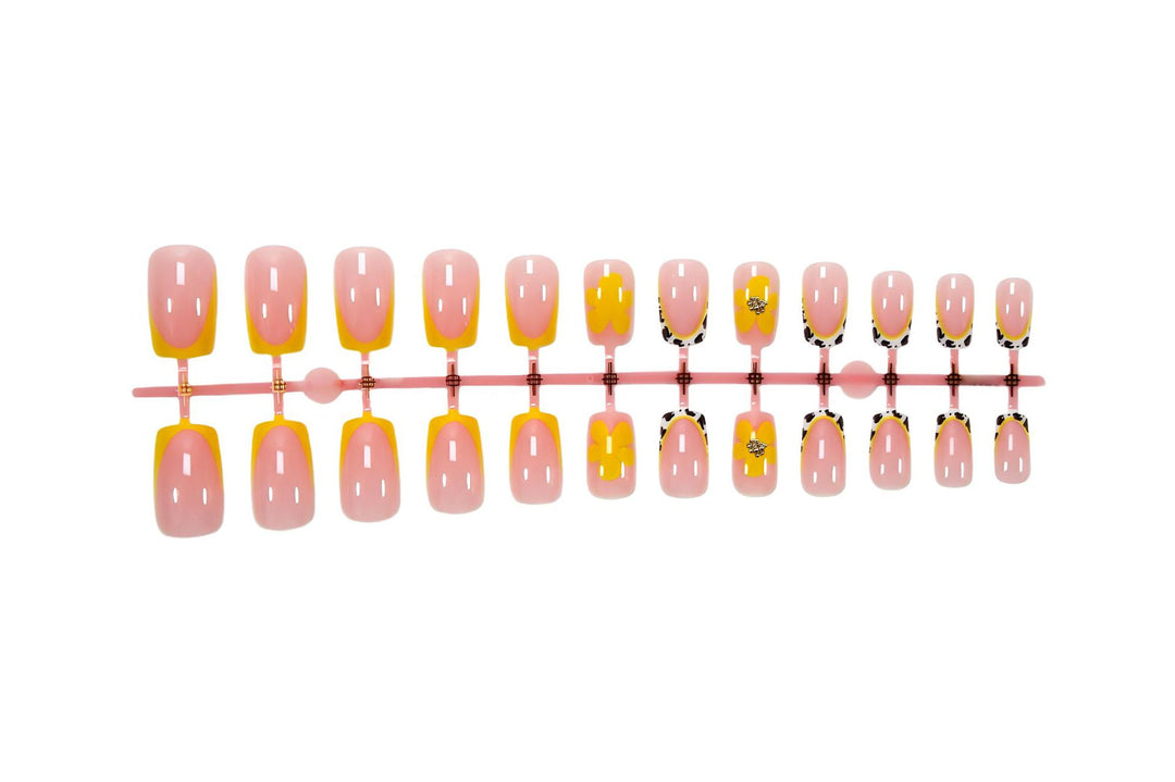 Nail art set with cheerful floral and animal designs Stornfield