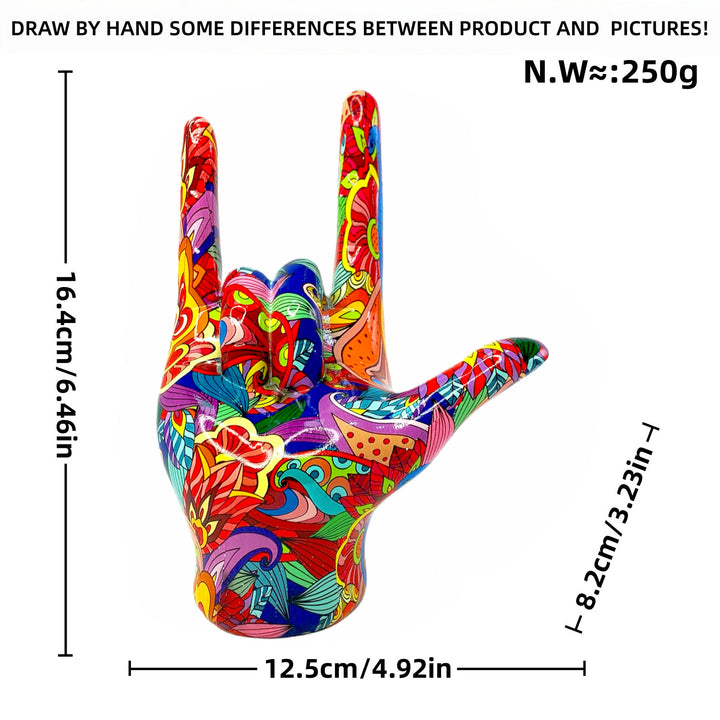 Colorful Hand Sculpture Stornfield