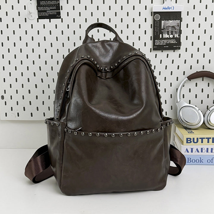 Casual Leather Backpack Stornfield