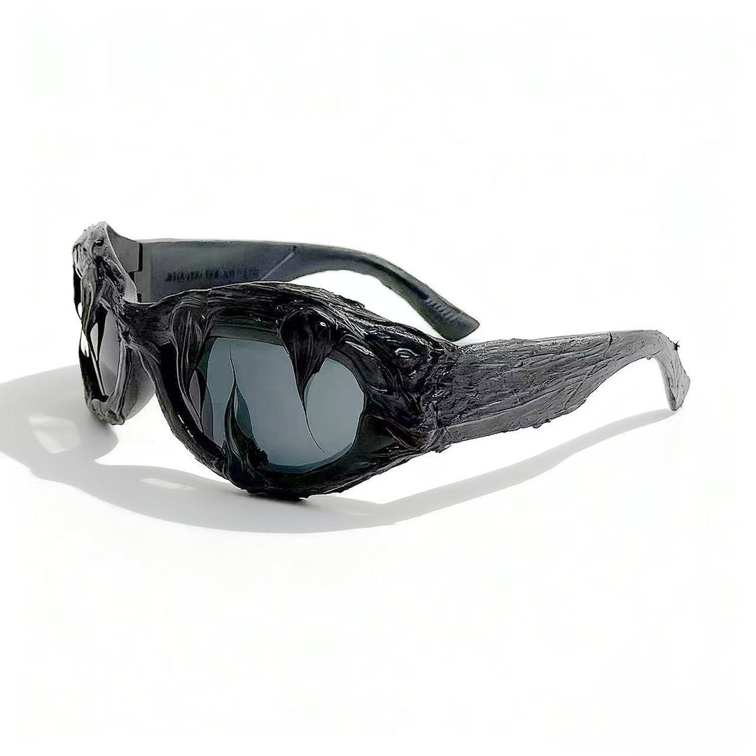 Women futuristic design sunglasses with unique textured surface Stornfield
