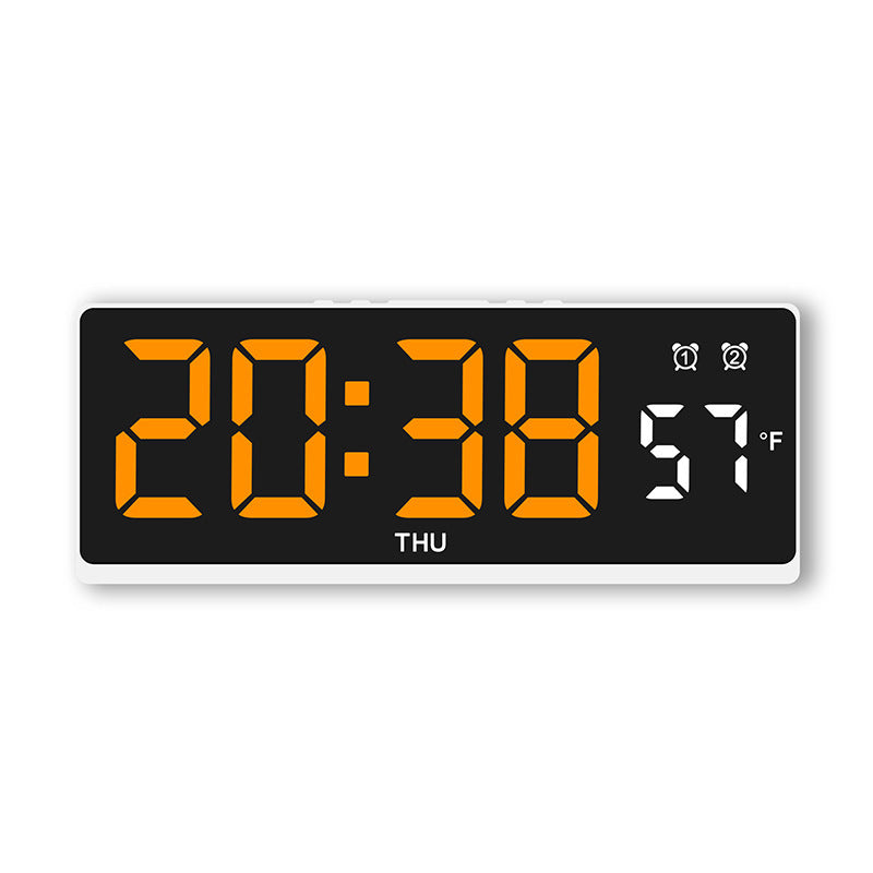 Digital alarm clock with large LED display and weather forecast Stornfield