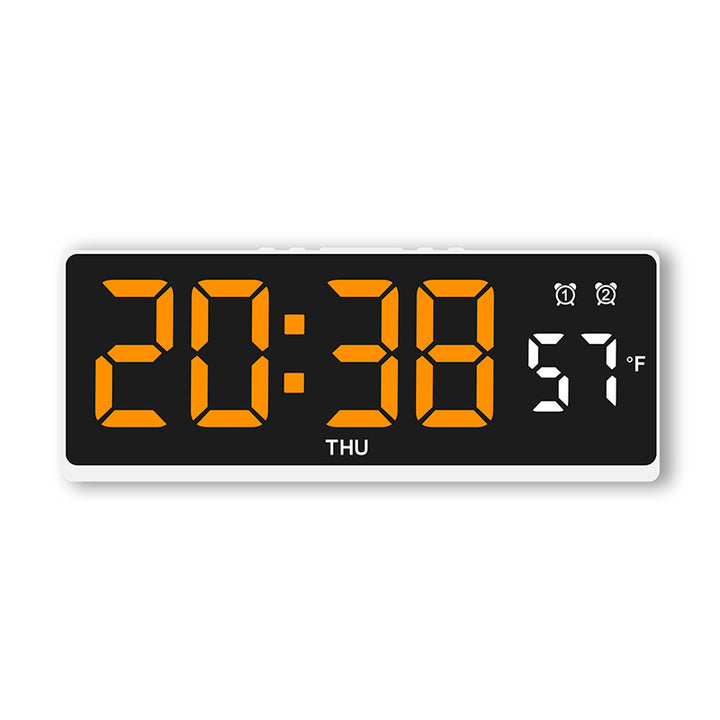 Digital alarm clock with large LED display and weather forecast Stornfield