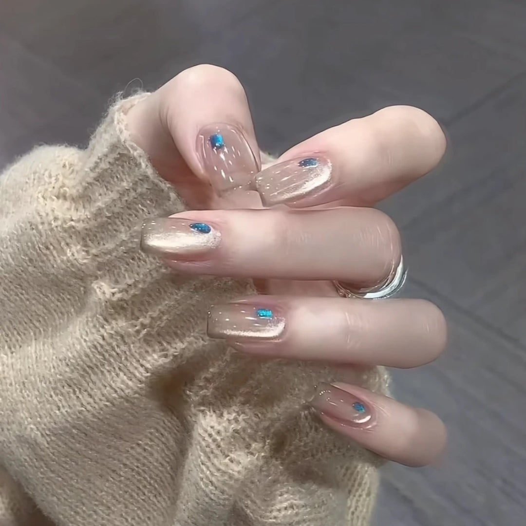 Glittery Nail Art Extensions