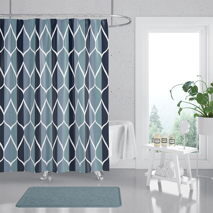 Women's Contemporary Diamond Pattern Shower Curtain Stornfield