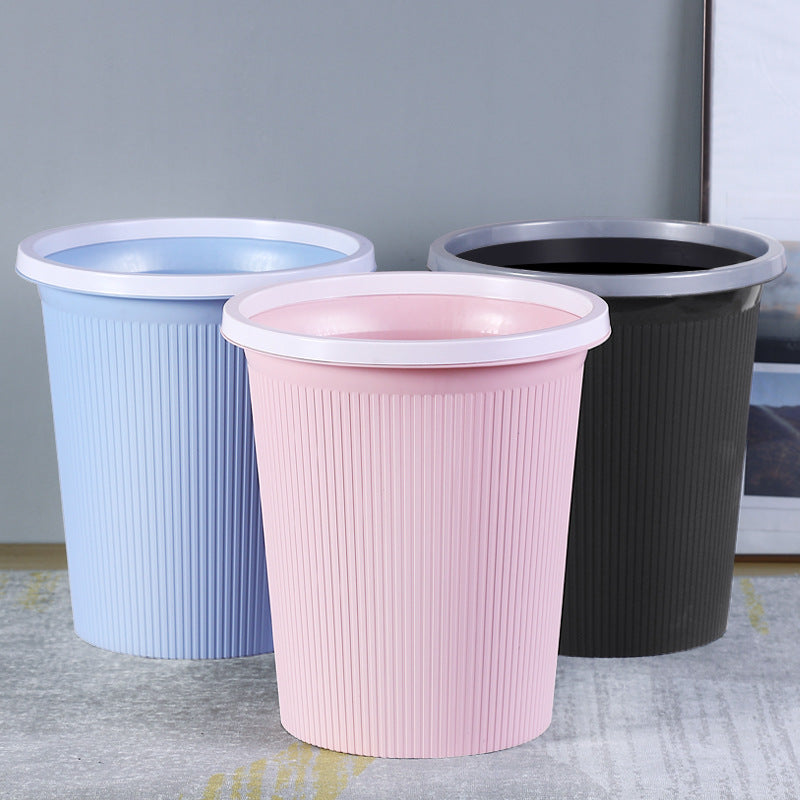 Ladies elegant and practical waste bin with ribbed surface Stornfield