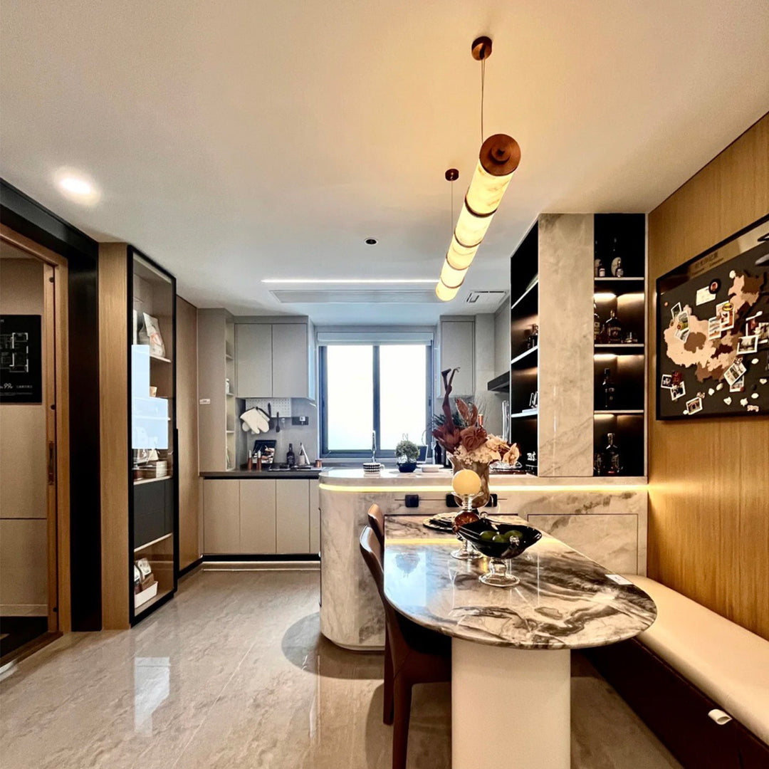 Modern Minimalist Linear Pendant Light Fixture