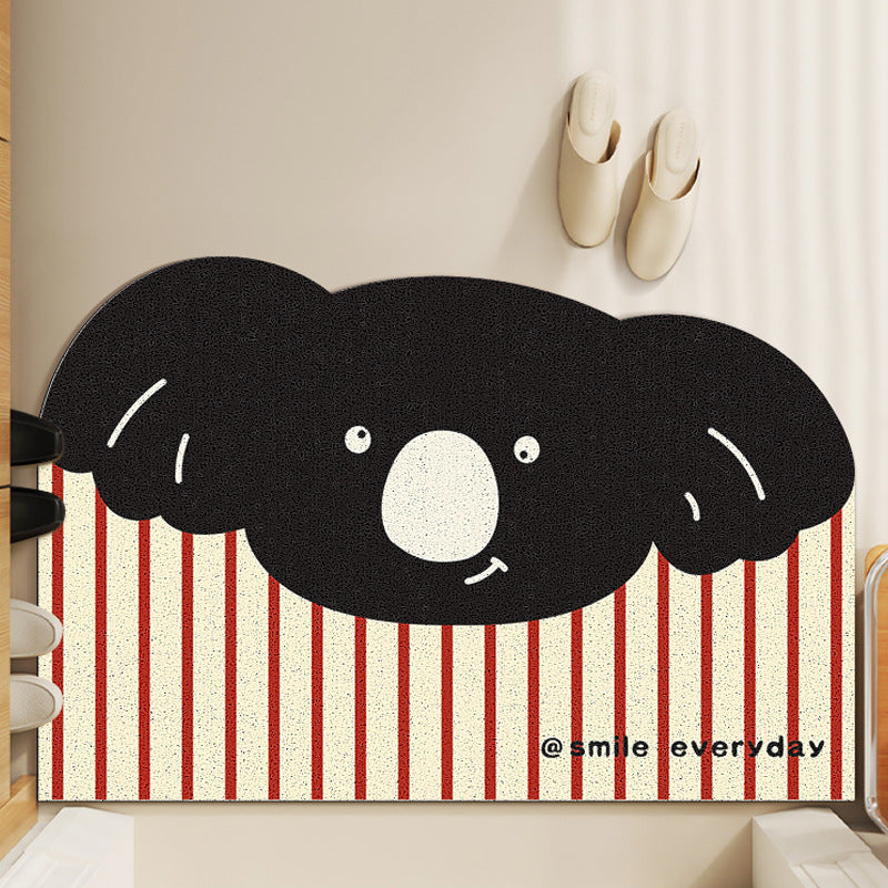 Playful Cat-Themed Welcome Mat