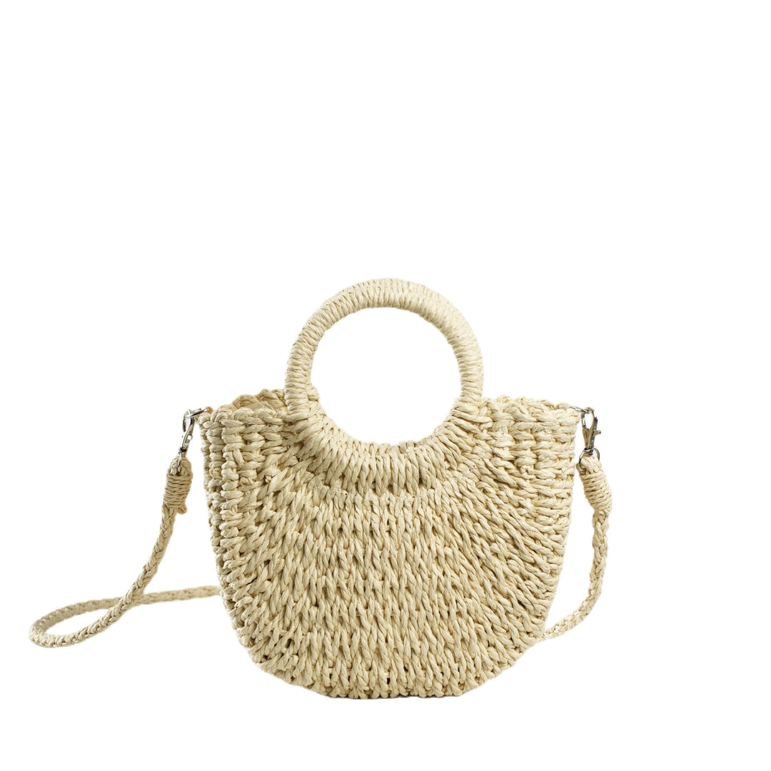 Handmade Basthandbag with Round Handles Stornfield