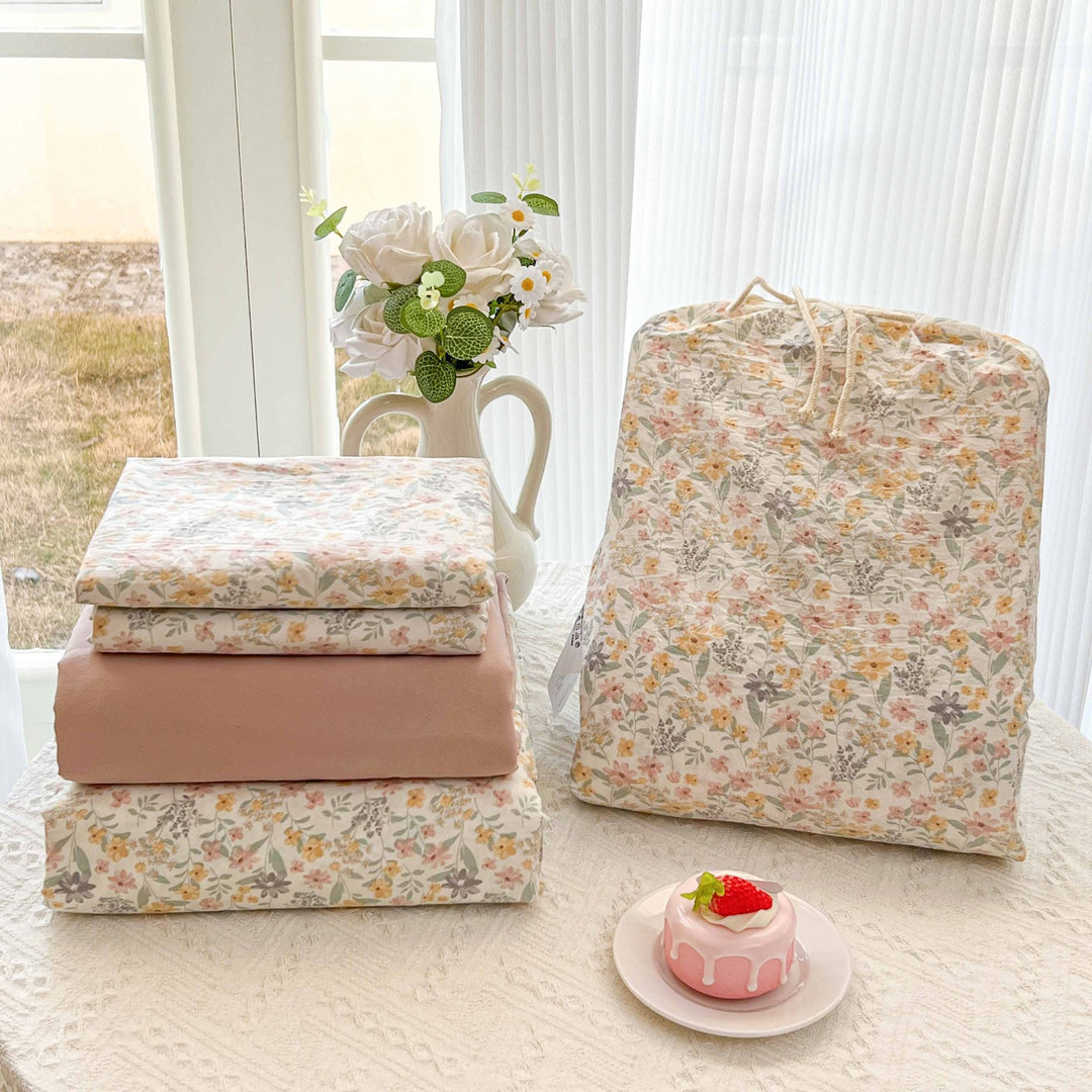 Soft Cotton Floral Pattern Bedding Set