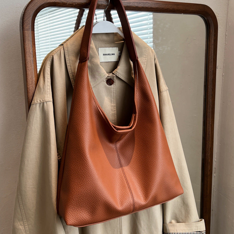 Textured Hobo Handbag