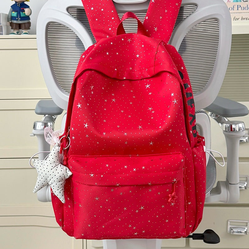Star-Patterned Lightweight Backpack Stornfield