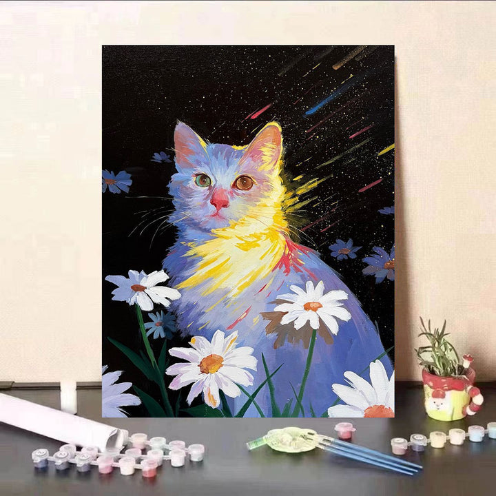 Cat-Themed Fantasy Wall Art Canvas Print Stornfield