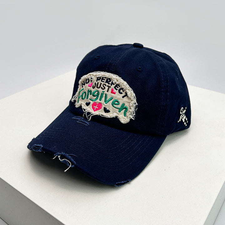 Women's Distressed Cotton Inspirational Baseball Cap Stornfield