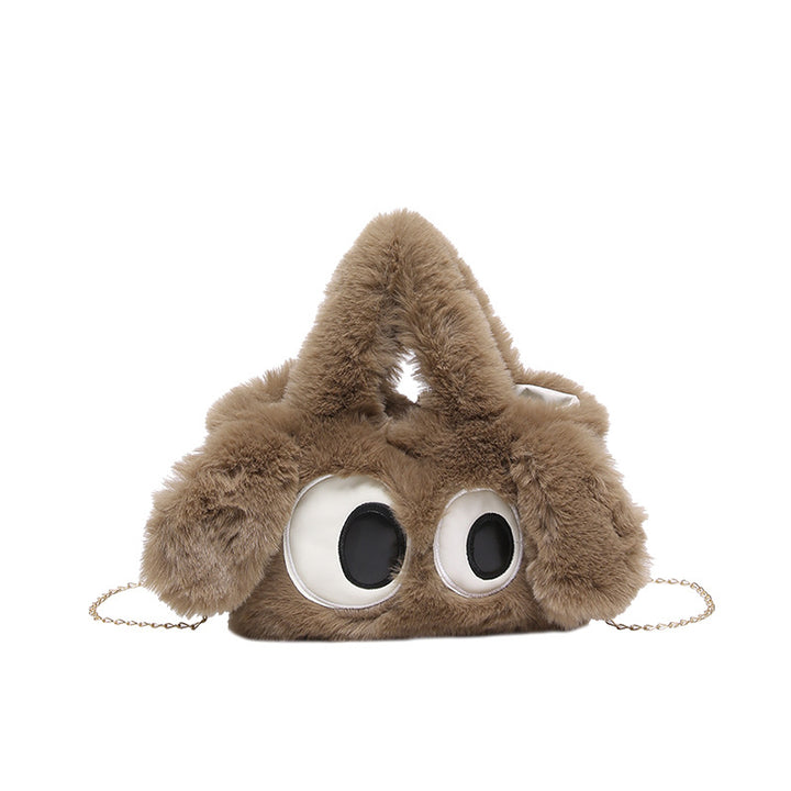 Cozy plush shoulder bag with ear application Stornfield
