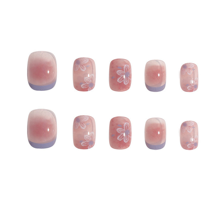Floral-Design Press-On Nails Stornfield
