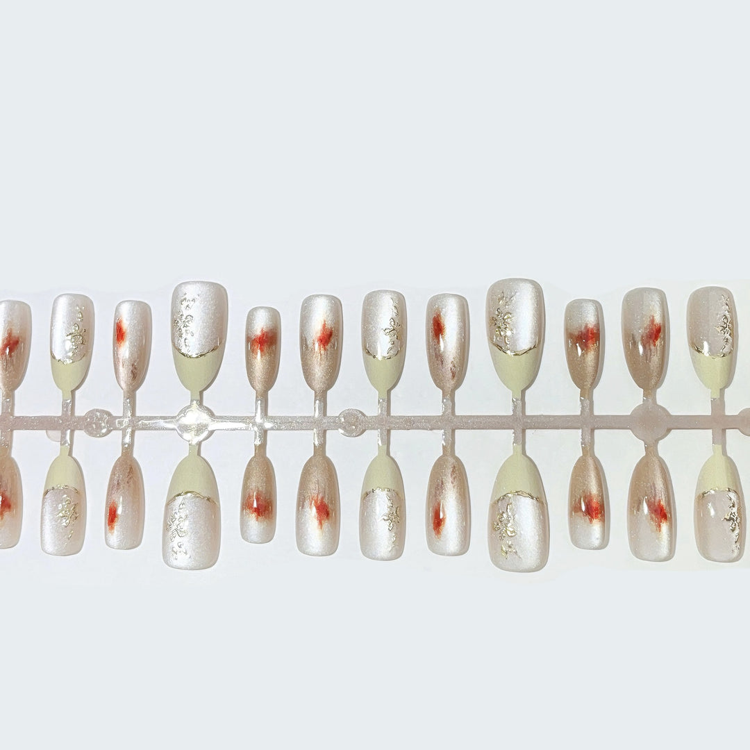Premium Gem-Embellished Press-On Nail Set