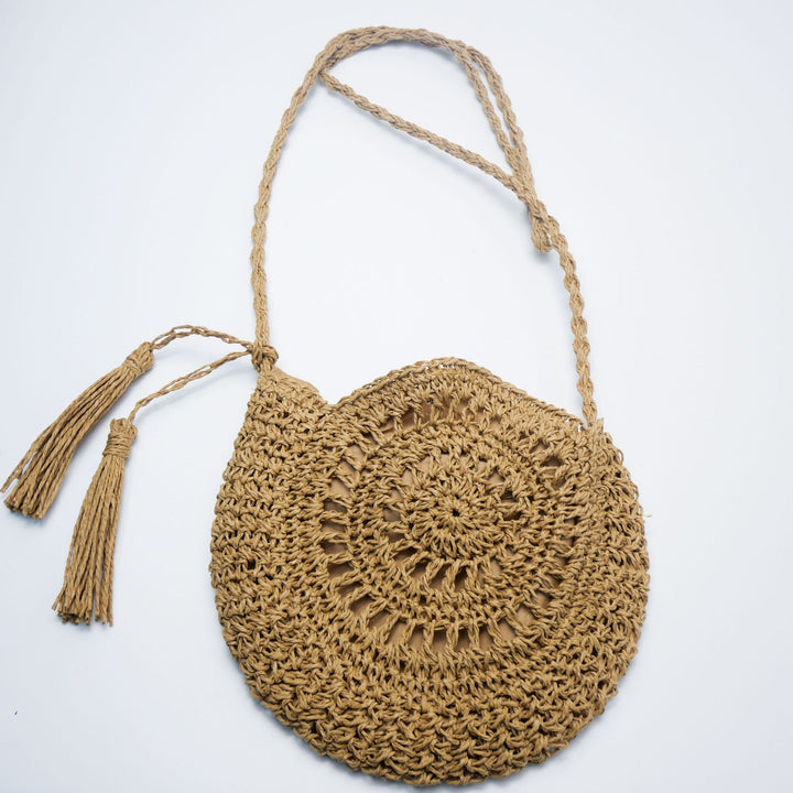 Hand-knotted shoulder bag with tassels Stornfield