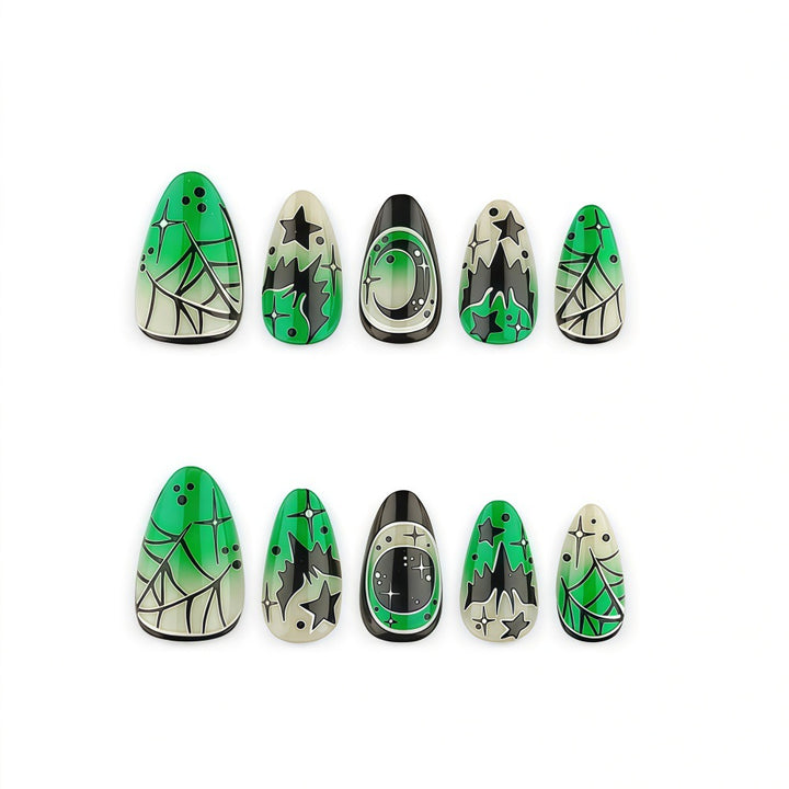 Halloween-themed artificial nails Stornfield