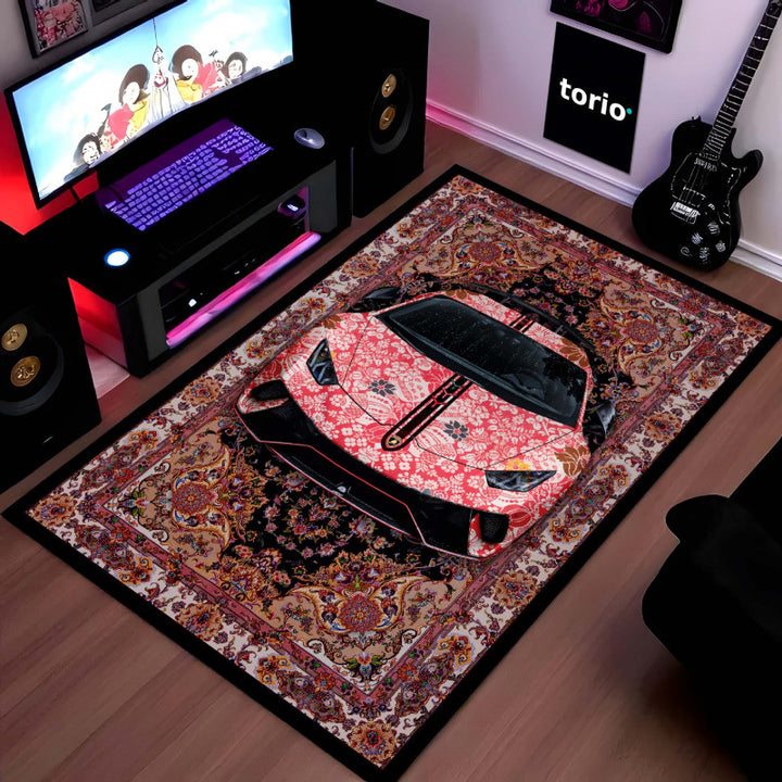 Artistic Floral Printed Area Rug
