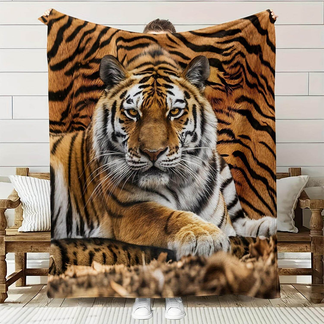 Plush Animal-Themed Throw Blanket