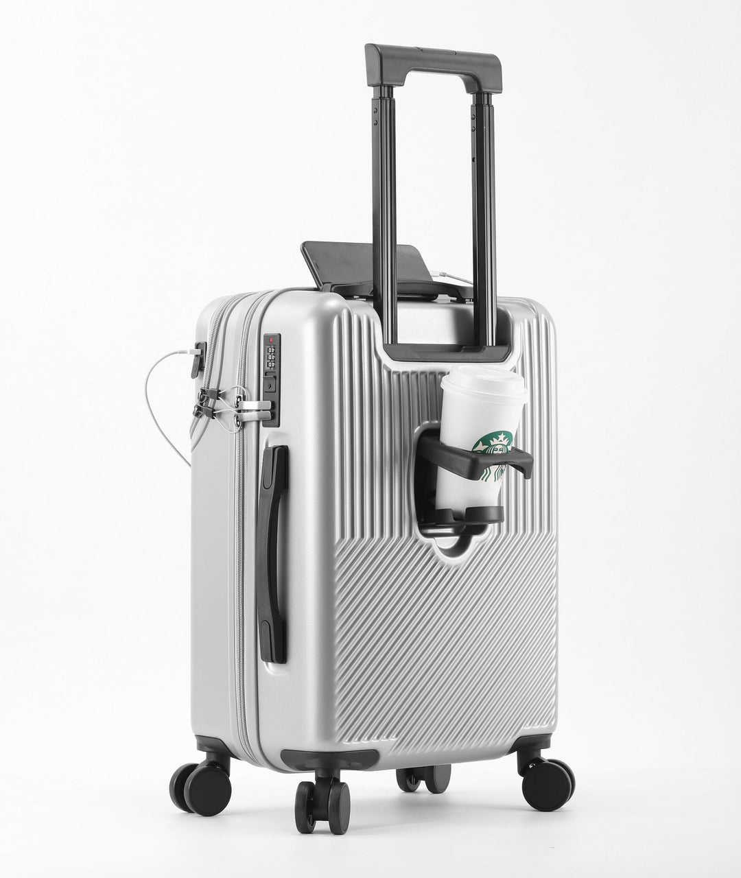Unisex Smart Tech Compact Carry-On Suitcase Stornfield