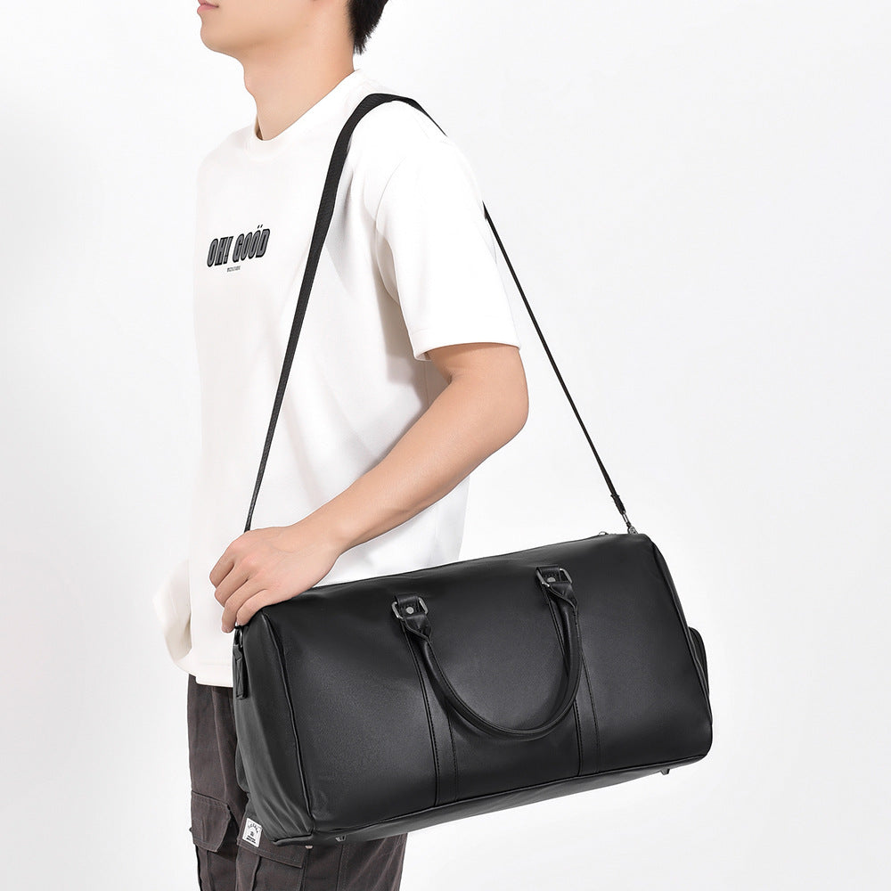 Premium Leather Travel Duffel Bag Stornfield