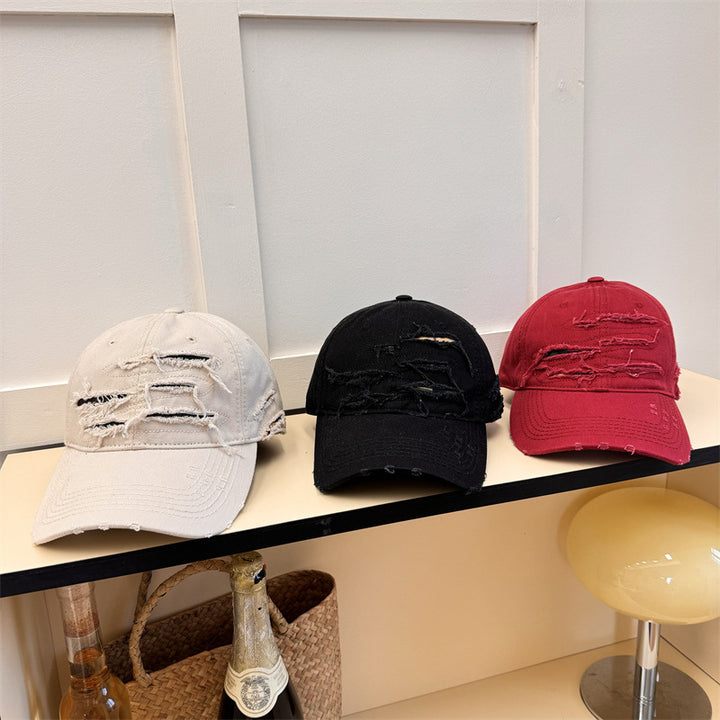 Men's Distressed Denim Baseball Cap Stornfield