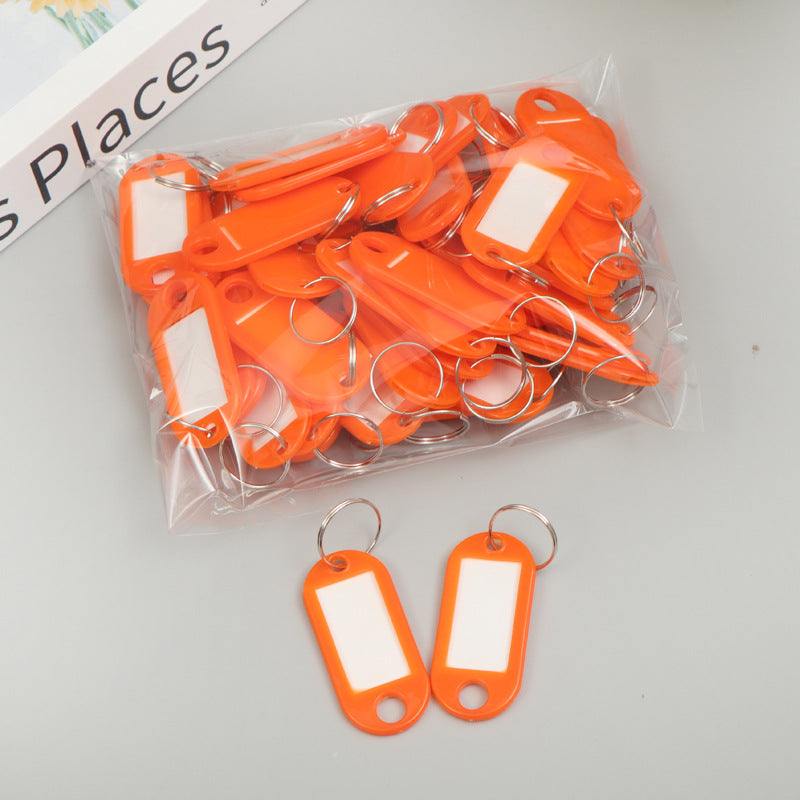 Unisex label tags with key ring and writable field Kalsten