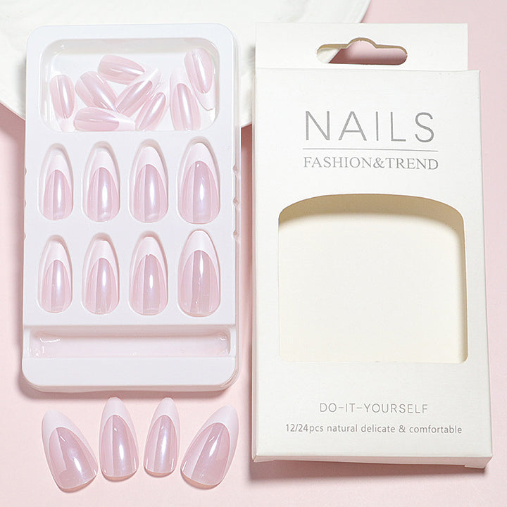 DIY Natural Glossy Press-On Nail Set Stornfield