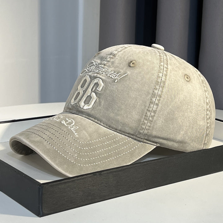 Men's Vintage-Inspired Distressed Baseball Cap Stornfield