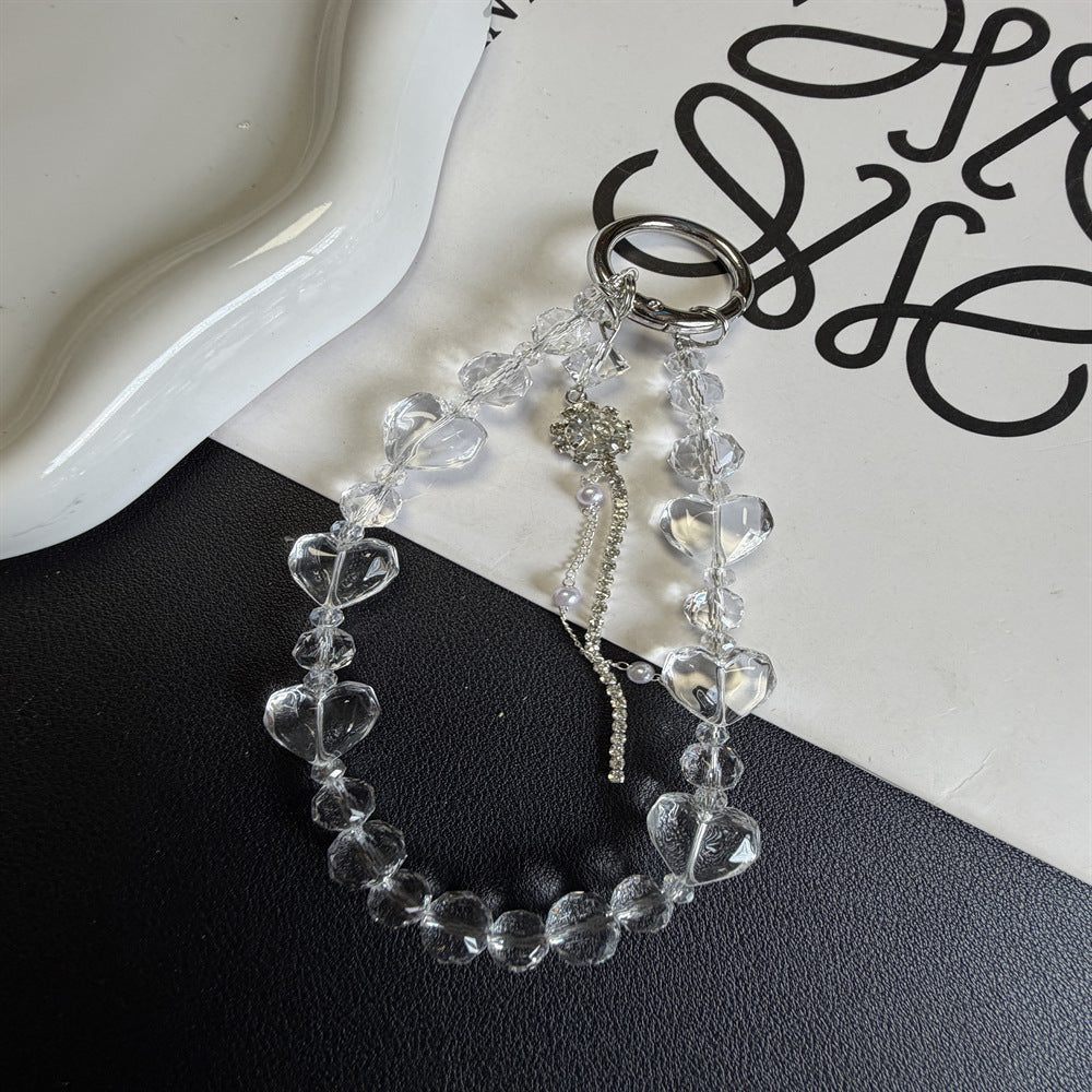 Heart-Shaped Beaded Keychain Stornfield