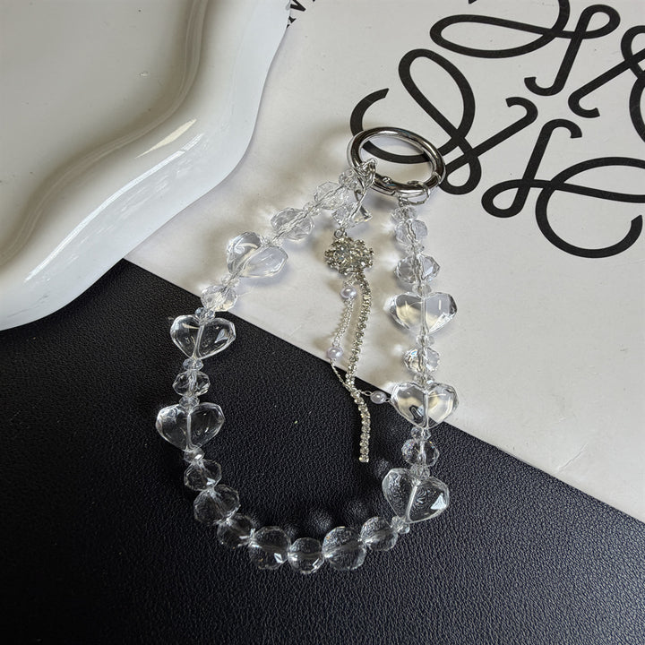 Heart-Shaped Beaded Keychain Stornfield