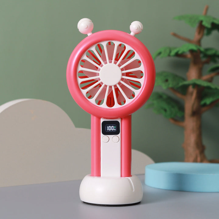 Ladies portable mini fan with LCD display from Stornfield