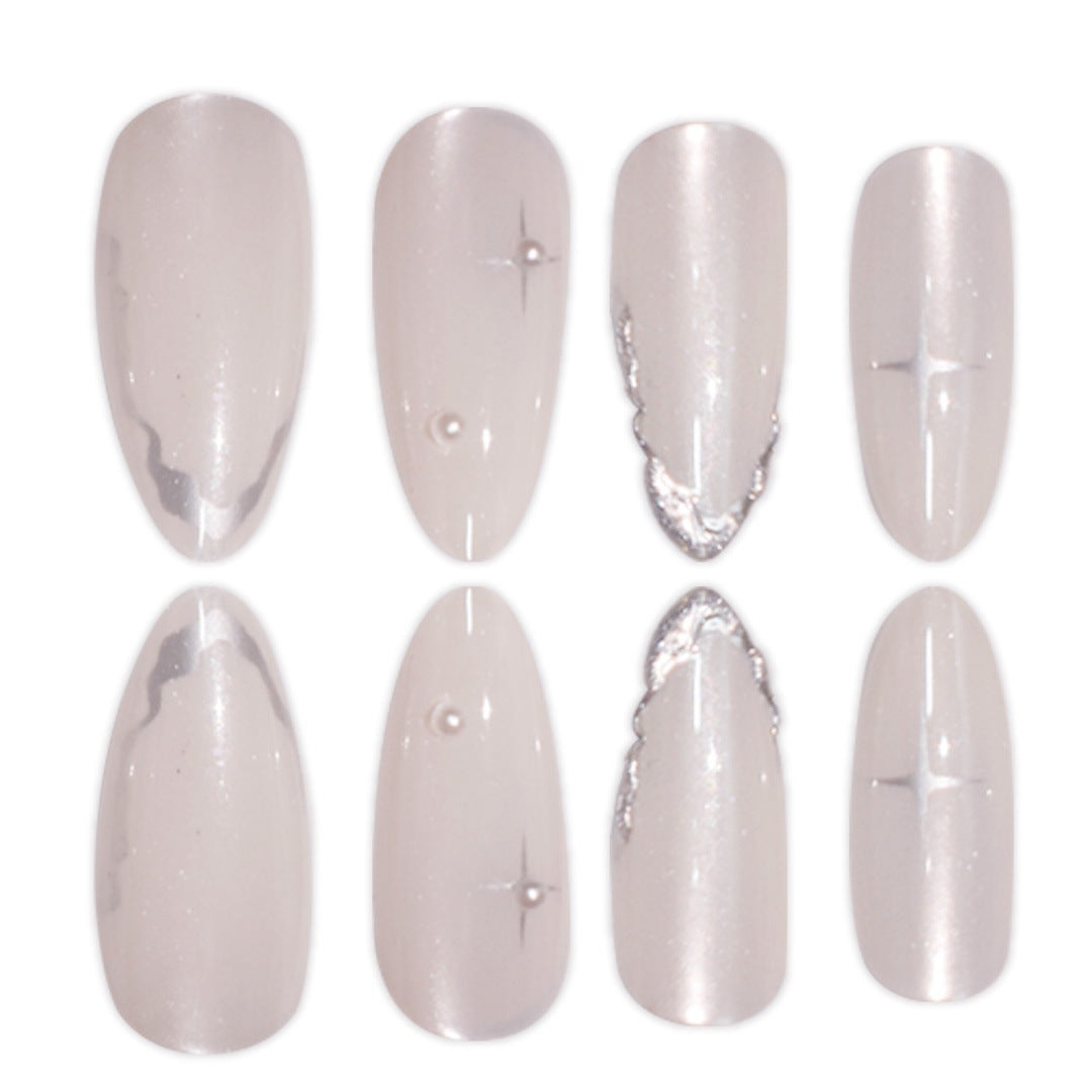 Elegant Stiletto Press-On Nail Art with Glossy Finish Stornfield