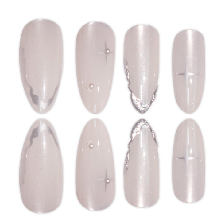 Elegant Stiletto Press-On Nail Art with Glossy Finish Stornfield