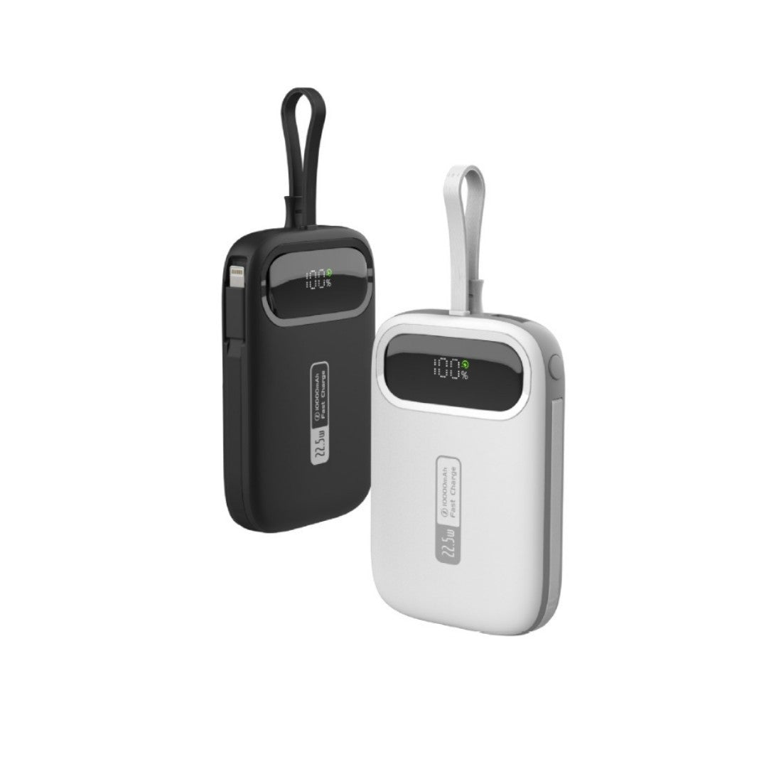 Portable power bank with fast USB-C connection and integrated LED display Stornfield