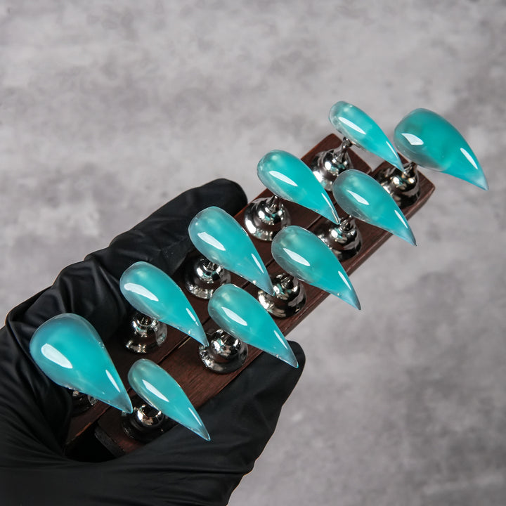 Sharp Acrylic Press-On Nail Set
