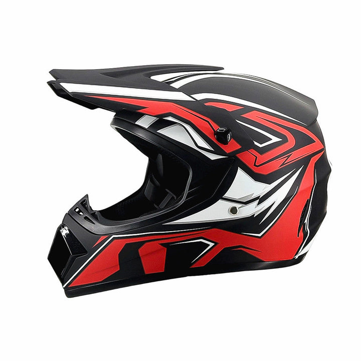 full-face motocross helmet with extended visor and reinforced chin guard Stornfield