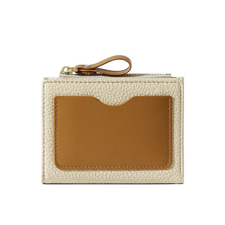 Textured  Leather Zippered Card Holder Stornfield